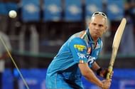 Indian cricketer Yuvraj Singh practices some shots before the start of the IPL Twenty20 cricket match between Pune Warriors India and Deccan Chargers at The Sahara Stadium in Pune on April 26, 2012. Singh on April 11 vowed to return to cricket after recovering from a cancerous tumour, but was unable to set a timeline for his comeback. Yuvraj, 30, returned from the United States where he underwent chemotherapy treatment for a rare germ-cell tumour between his lungs. RESTRICTED TO EDITORIAL USE. MOBILE USE WITHIN NEWS PACKAGE. AFP PHOTO/Punit PARANJPE (Photo credit should read PUNIT PARANJPE/AFP/GettyImages)